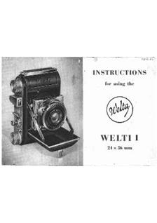 Welta (VEB) Welti 1 manual. Camera Instructions.